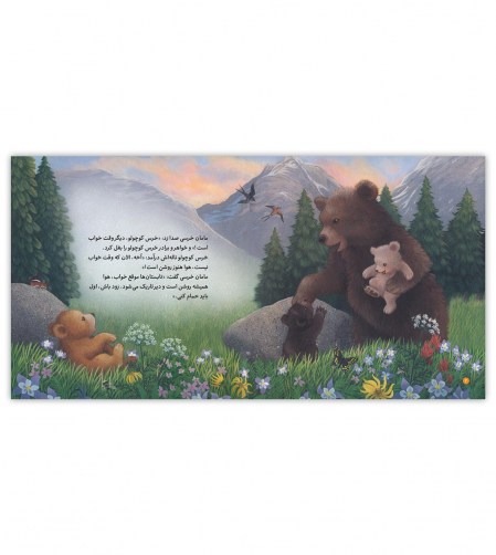 صفحه داخلی کتاب وقت خواب است خرس کوچولو